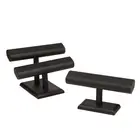 Jewelry bangle bracelet watch show pu leather jewellery display rack holder stand