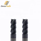 HRC55 8mm CNC Spiral Flat Side Face Cutting Tool Solid Carbide End Mill Cutter