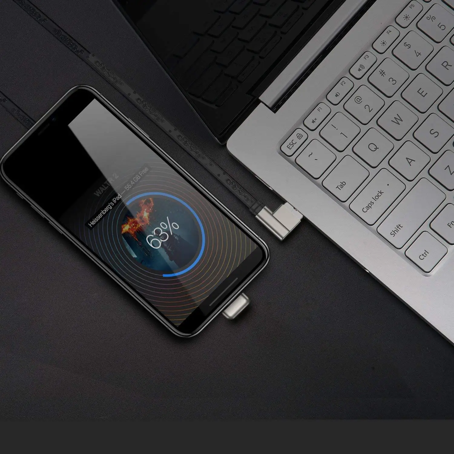 6ft 2.4A Fast Charging Type C USB Cable 180 Degree Game Cord for Samsung S10 S9 S8 - ANKUX.COM