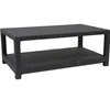 Elegant rectangular shape outdoor furniture wicker living room center table design