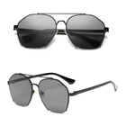Flat Top Polarized Men Sunglasses Vintage Design Sun Glasses Men Custom Eyewear Manufacturing