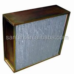 air condition purifier electric antibacterial minipleat H13 HEPA filter integrated with active carbon tio2 nano photocatalyst