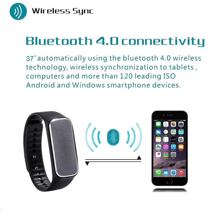 37 Degree Bluetooth Smart Band Heart Rate Bracelet Blood Pressure Fitness Tracker Wristband With Passometer Sport Smartband