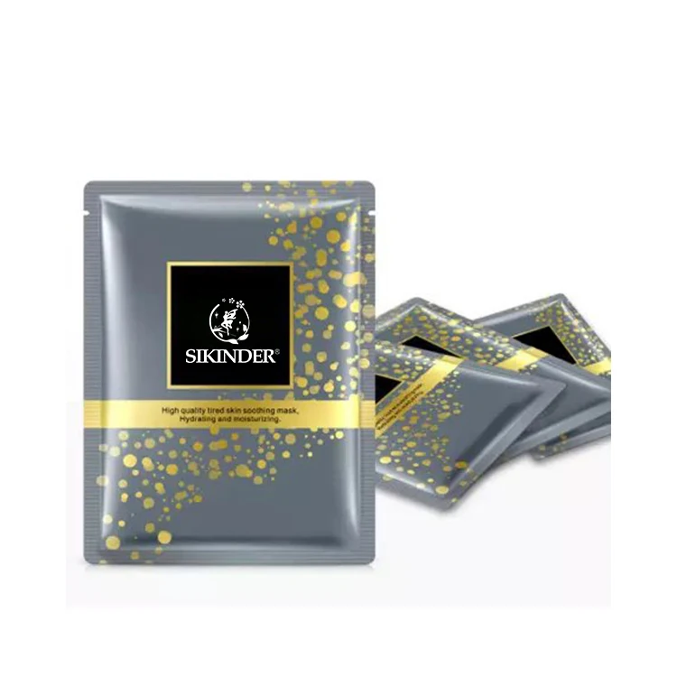 24 k gold foil leaf facial collagen mask