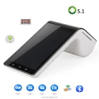 Portable Android POS System all in Barcode Scanner POS Terminal with NFC EMV Reader and Printer