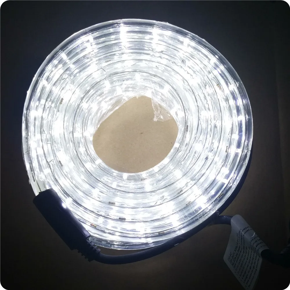 6 meters white led rope light kit