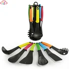 Hot Sale Coloful Nylon Kitchen Utensils Cooking Tool Set of 6 pcs Gadget Set