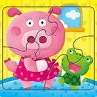 Customized DIY Paper jigsaw puzzle magic puzzle with tray for kids
