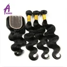 Wholesale Vendor Unprocessed Raw Bulk 100 percent remy brazilian hair weaving Hair piece