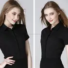 Wholesale custom high fashion skin tight formal long sleeve shirt for women