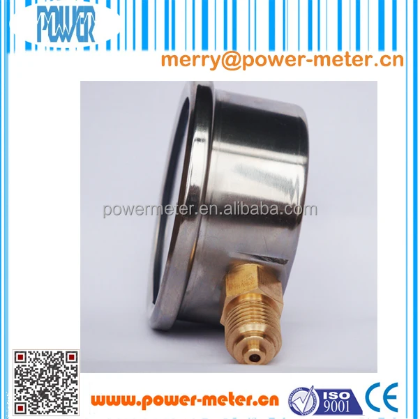 Ytn60 63mm Oil Pressure Gauge 16 Mpa 160 Kg Or Bar High Pressure Buy