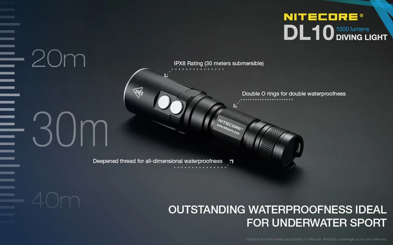 Nitecore DL10 Diving Light (6)