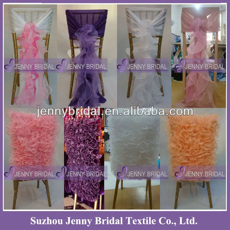 HOT SALE Fancy Chiavari chair covers for Wedding Ruffled Chair Covers, View ruffled chair covers