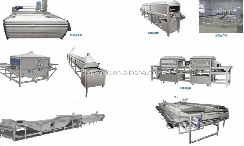 Top quality canned food / fruit production line / peach canning machine