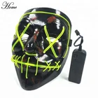 CASA di marca di Halloween Cosplay Legare di EL LED Light Up Partito Maschera