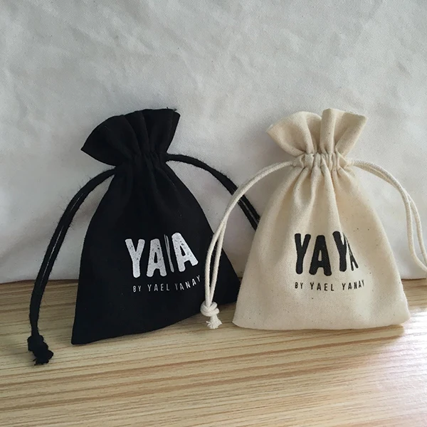 wholesale organic cotton muslin drawstring bags