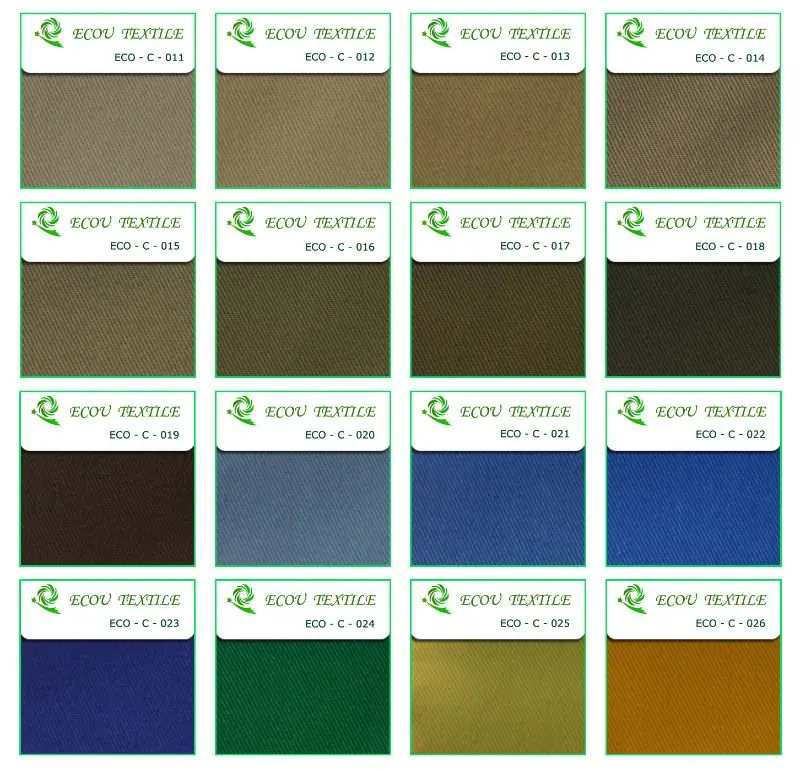 In stock for workwear twill cotton fabrics
