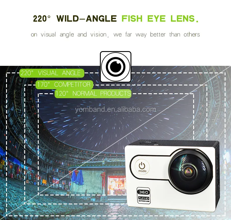 YB-780 Wifi Waterproof Helmet Sports Cameras hd 1080p outdoor helmet sport action camera