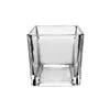 Factory price square clear home decor wedding centerpieces flower glass vase