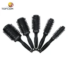 Natural boar bristle hair styler comb round brush