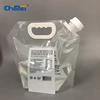 Wholesale cheap custom logo clear flexible folding biodegradable plastic sports bpa free 1l 3l 5l water bottle with spout