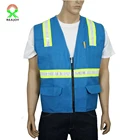 Safety Work Hi Vis Reflective multi pocket vest