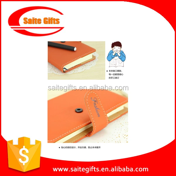 promotional notebook with company logo