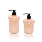 Custom Cosmetic PET Plastic body wash Bottle for Bath gel