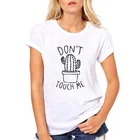 Women 100% Cotton White Casual Printing Design custom logo T Shirt