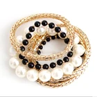 Moda braccialetto di perline tratto braccialetto gioielli accessori moda