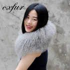 CX-A-16C Excellent Quality Mongolian Lamb Fur Skin Ladies Top With Collar
