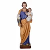 Western church character fiberglass saint Joseph and baby Jesus statue