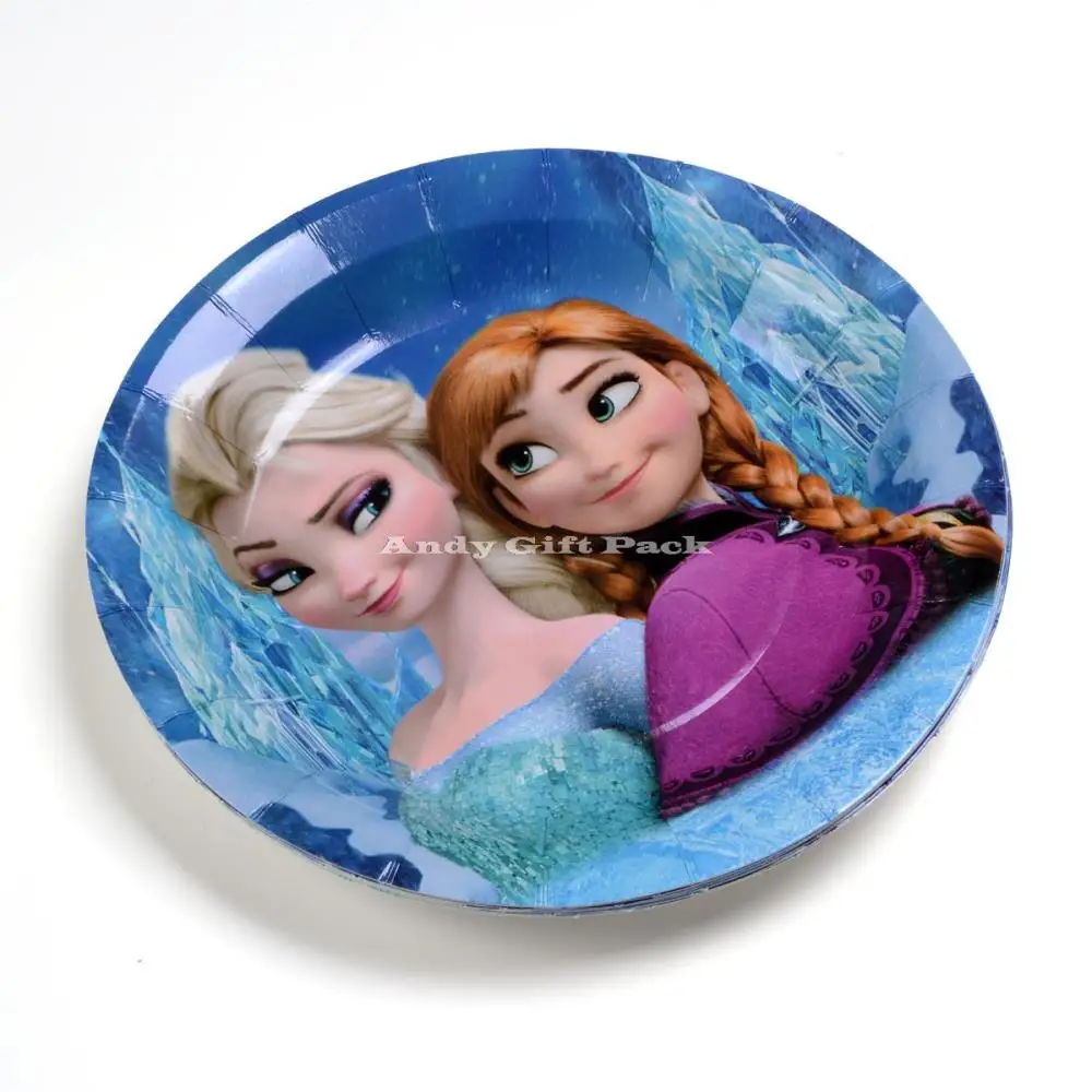 Frozen Party Supplies For 8 Guests Girl Birthday Pack Queen Elsa Anna Cup Plate 