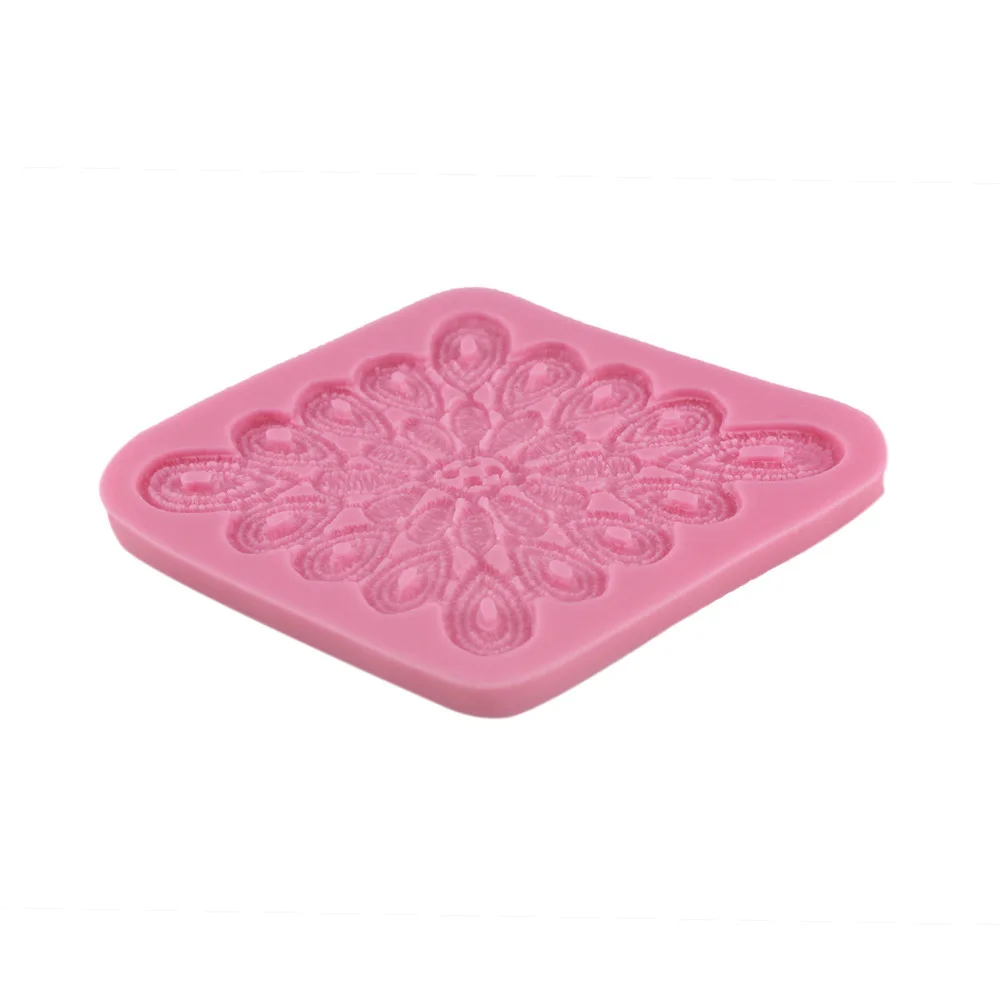 Lace pattern silicone cake mould cake mould DIY chocolate silicon mould cake decorating tool taobao 1688 agent