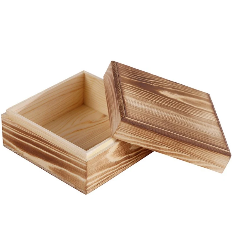 square wooden boxes for sale