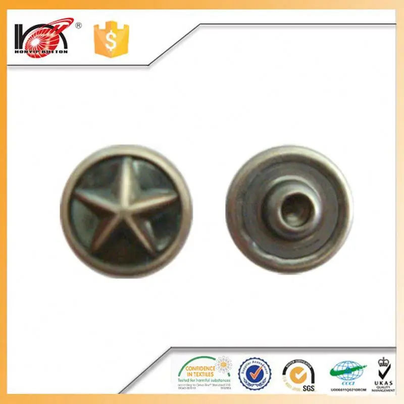 Brass Grommets Snap Fastener Jeans Clothing Rivets Fashion Rivets