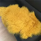 Chinese Real Long hair curly mongolian lamb fur pelt