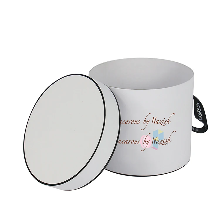 packaging rigid gift boxes cardboard cylinder ss1681 pattern lid