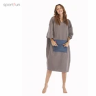 Best Quality 100% Micorifber Beach adult and children Change Robe Surf hooded poncho