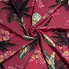New product red tropical rayon woven floral dress viscose fabric digital print