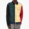 Men Clothes Custom Logo Color Block Denim Jacket with OEM ODM services from Manufacturer