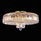 Modern Crystal fan small decorative indoor commercial ceiling lights