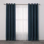 European and American style living room design window contract bed set curtain