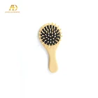 Eco Friendly Soft Material Hair Brush Scalp Comb With Wooden Handle