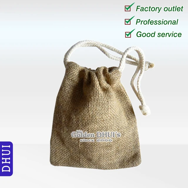 lovely custom printing woven drawstring bag,gunny gift bag,linen