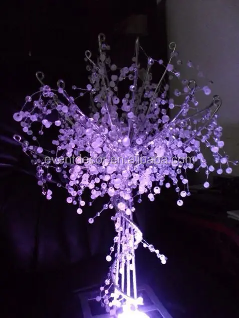 fabulous decorative crystal wedding tree , lighting beaded tree