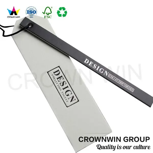 high quality clothing custom paper cardboard garment hangtags