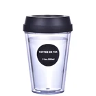 Bpa Free Double Wall Plastic Coffee Cup Travel Tumbler Custom Logo