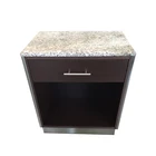 Wholesale Factory hotel furniture king nightstand with stainless steel kick toe for sale