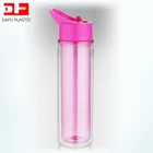 550ml pc water bottle scrap with handle double wall